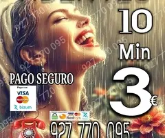 Tarot  visa o bizum 10 minutos 3€ tel 921920110